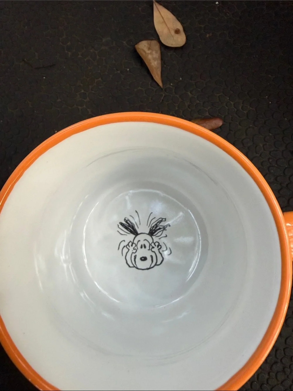 Peanuts Orange and White Halloween Snoopy Pumpkin Mug